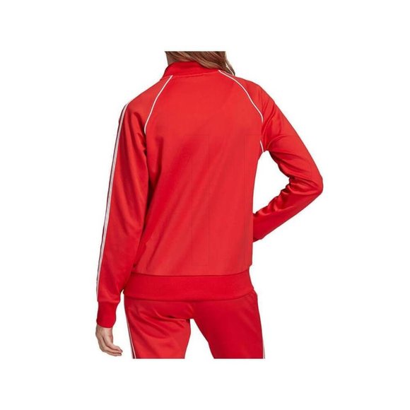 Adidas Originals Women's Red Superstar Trefoil Track Jacket Size Small FM3313 - Picture 6 of 6